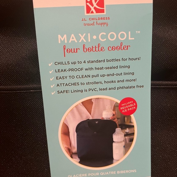 New MaxiCool Black Baby Bottle Cooler - Picture 3 of 3